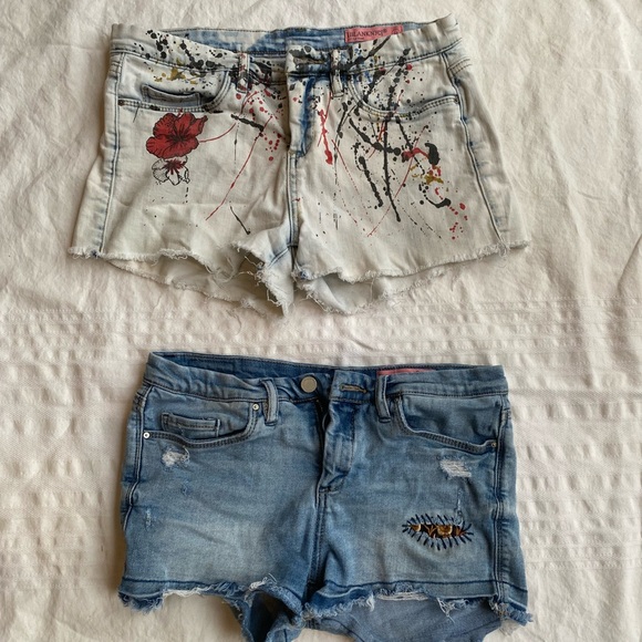 2 Blank NYC girls size 14 Jean Shorts - Picture 1 of 4